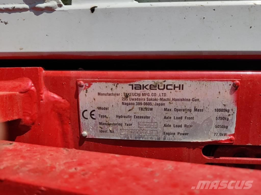 Takeuchi TB 295 W Excavatoare cu roti