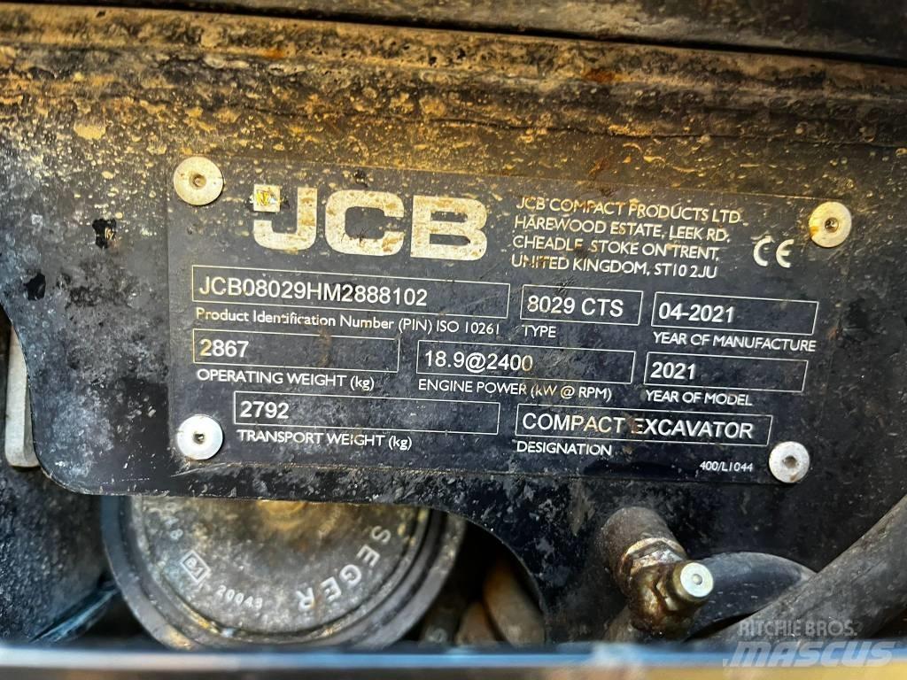 JCB 8029 CTS Mini excavatoare < 7t