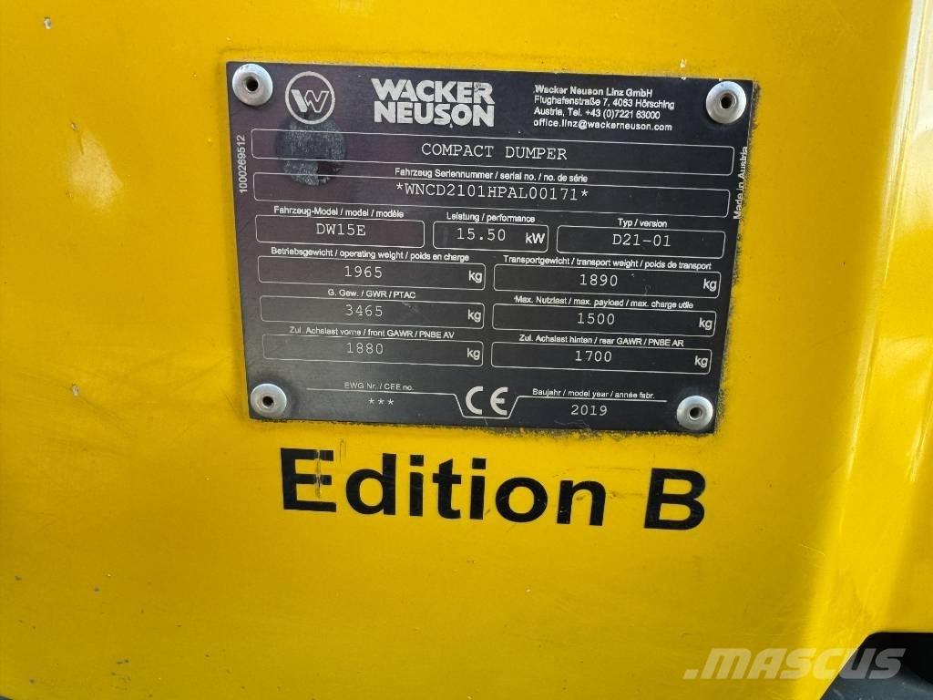 Wacker Neuson DW15e Minitractor de teren