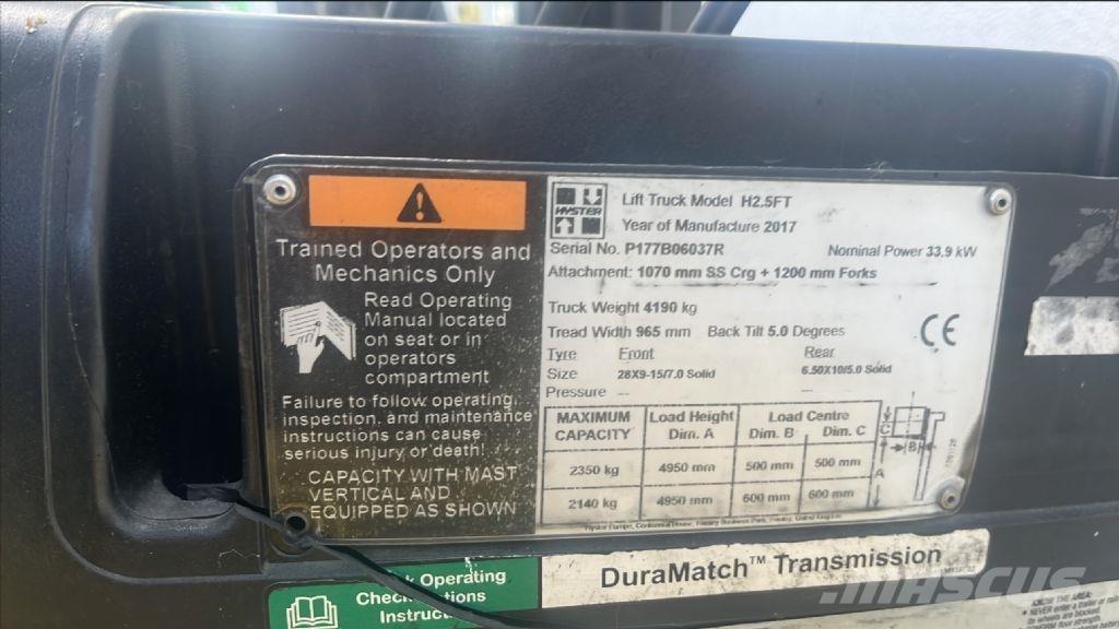 Hyster H 2.5 FT Stivuitor diesel