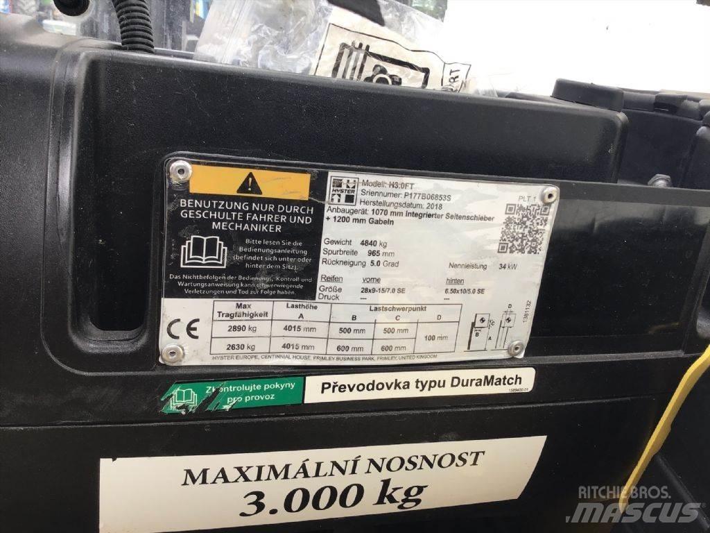 Hyster H 3.0 FT Stivuitor diesel