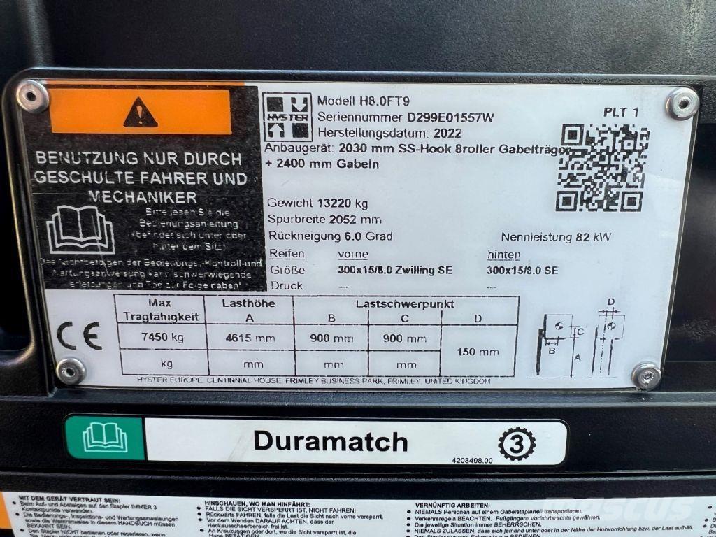 Hyster H 8.0 FT9 Stivuitor diesel
