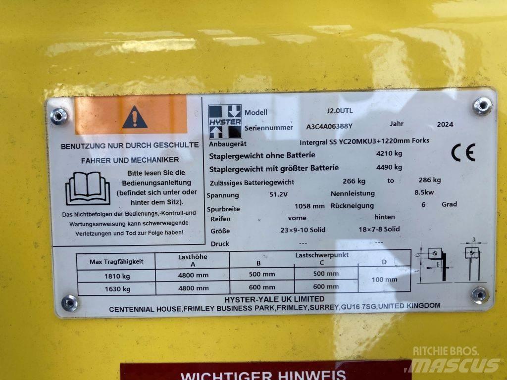 Hyster J 2.0 UTL Stivuitor electric