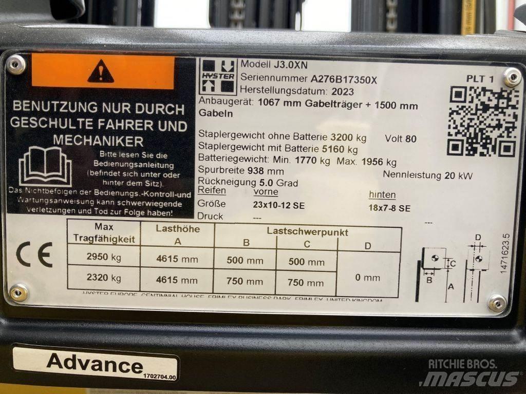 Hyster J 3.0 XN Stivuitor electric