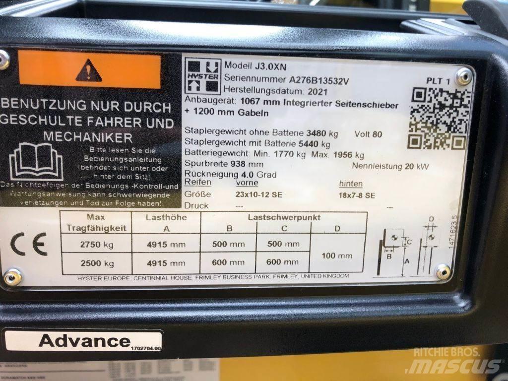 Hyster J 3.0 XN Stivuitor electric