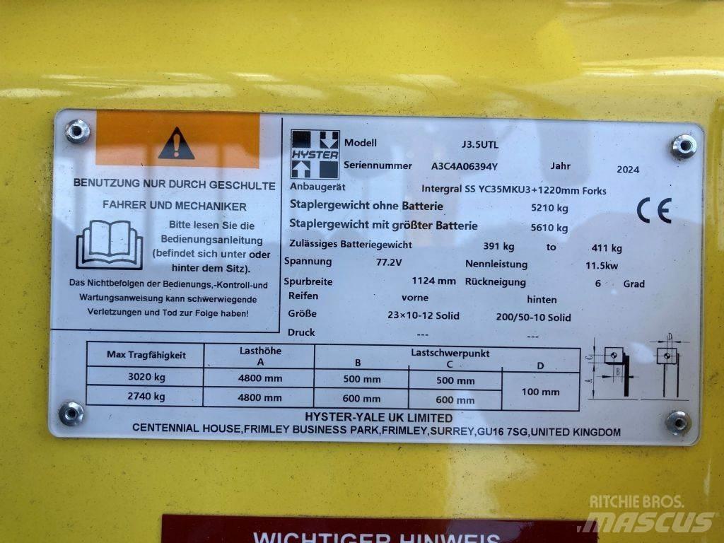 Hyster J 3.5 UTL Stivuitor electric