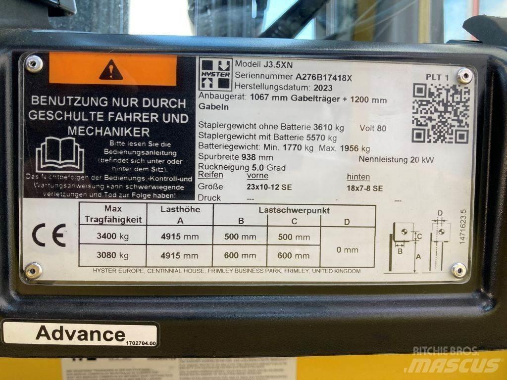 Hyster J 3.5 XN Stivuitor electric