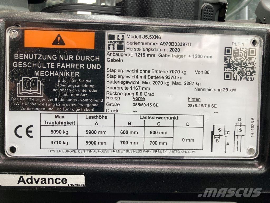 Hyster J 5.5 XN6 Stivuitor electric
