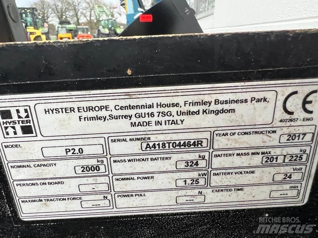 Hyster P 2.0 Transpaleta manuala