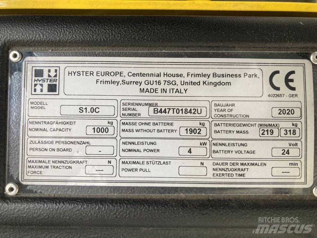 Hyster S 1.0 C Transpaleta manuala