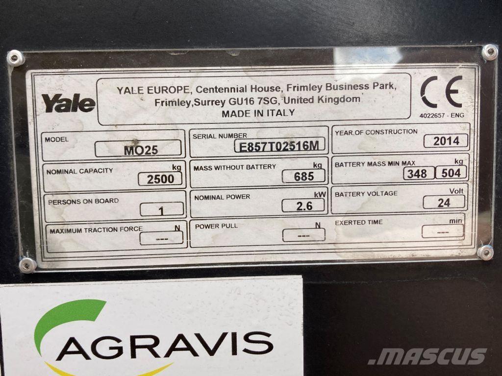 Yale MO 25 Stivuitoare de micã inaltime pentu logistica