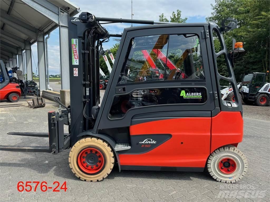 Linde E 50 HL 01 Stivuitor electric