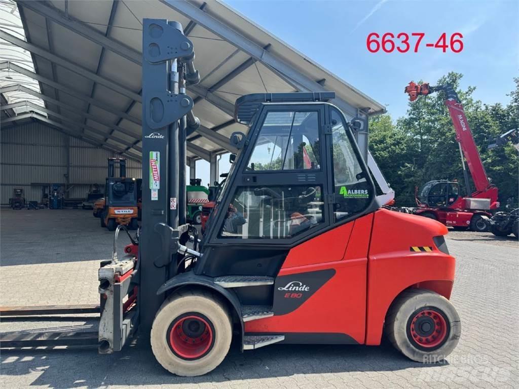 Linde E 80 - 01 / 900 Stivuitor electric