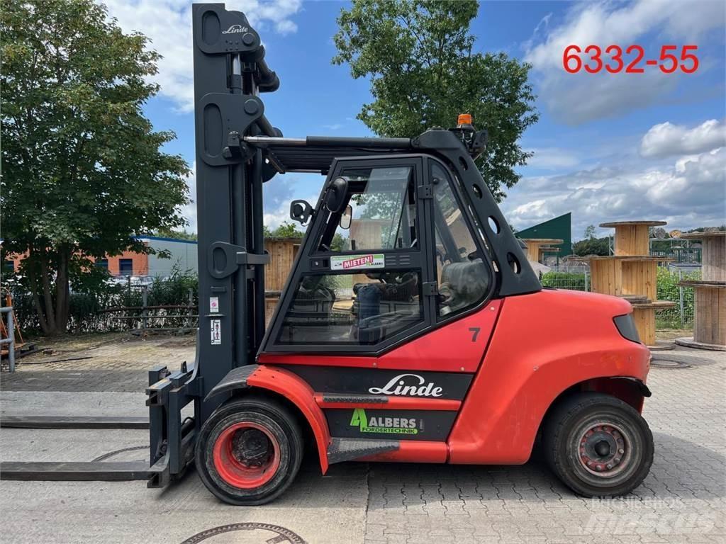 Linde H 80 D 02 900 Stivuitor diesel