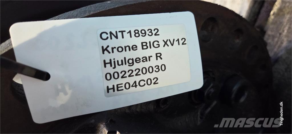 Krone Big X V12 Accesorii pentru mașini de fân și furaje