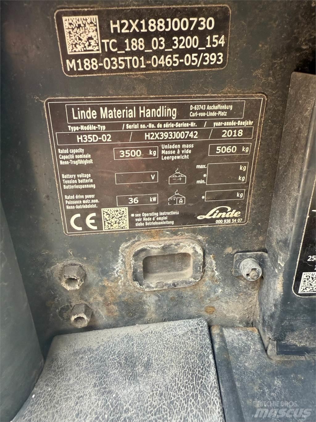Linde H35D Stivuitor diesel