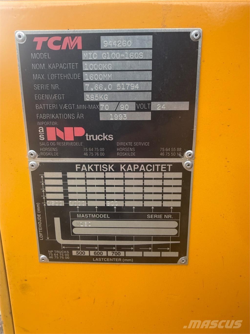 MIC 1000kg Transpaleti