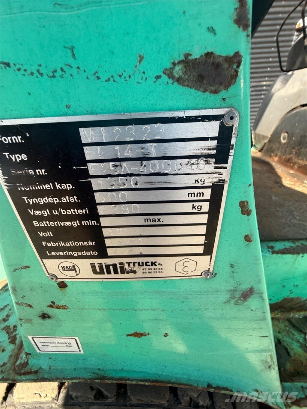 Mitsubishi FG14 Stivuitor GPL