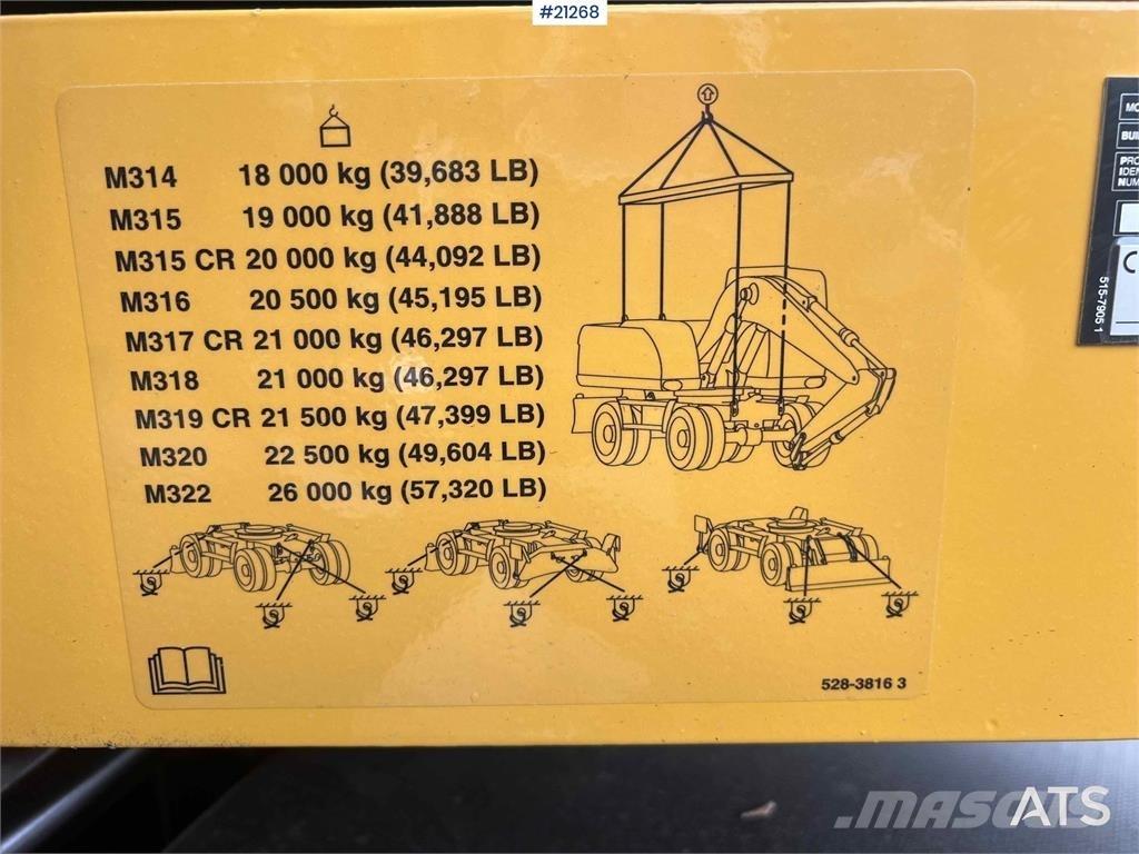 CAT M315 Excavatoare cu roti