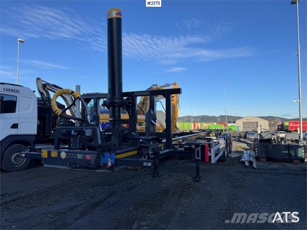 Invepe Containersemi Camion cu semi-remorca cu incarcator