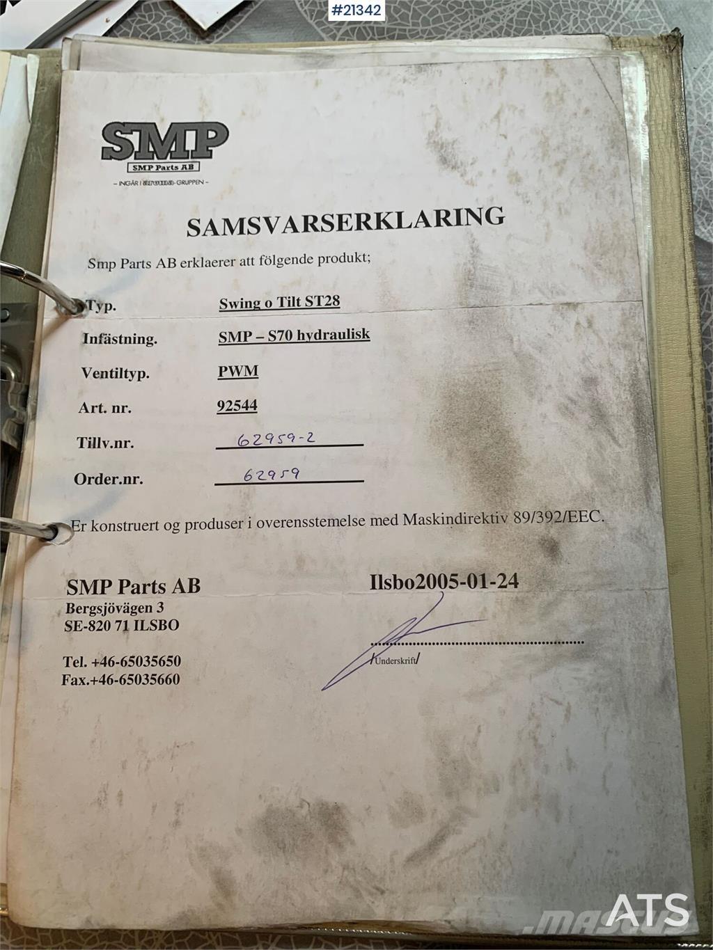 SMP S70 Rotortilt Alte componente