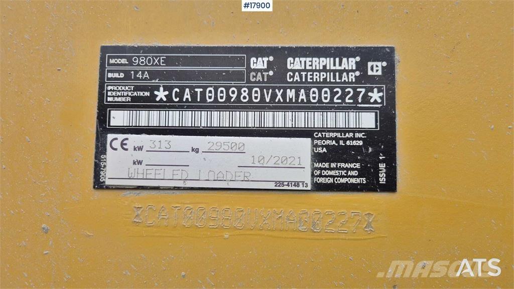 CAT 980 XE Incarcator pe pneuri
