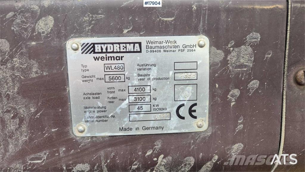 Hydrema WL 480 Incarcator pe pneuri