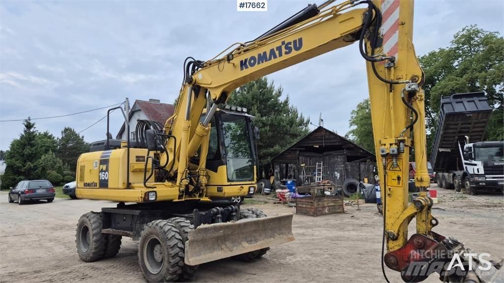 Komatsu PW 160 Excavatoare cu roti