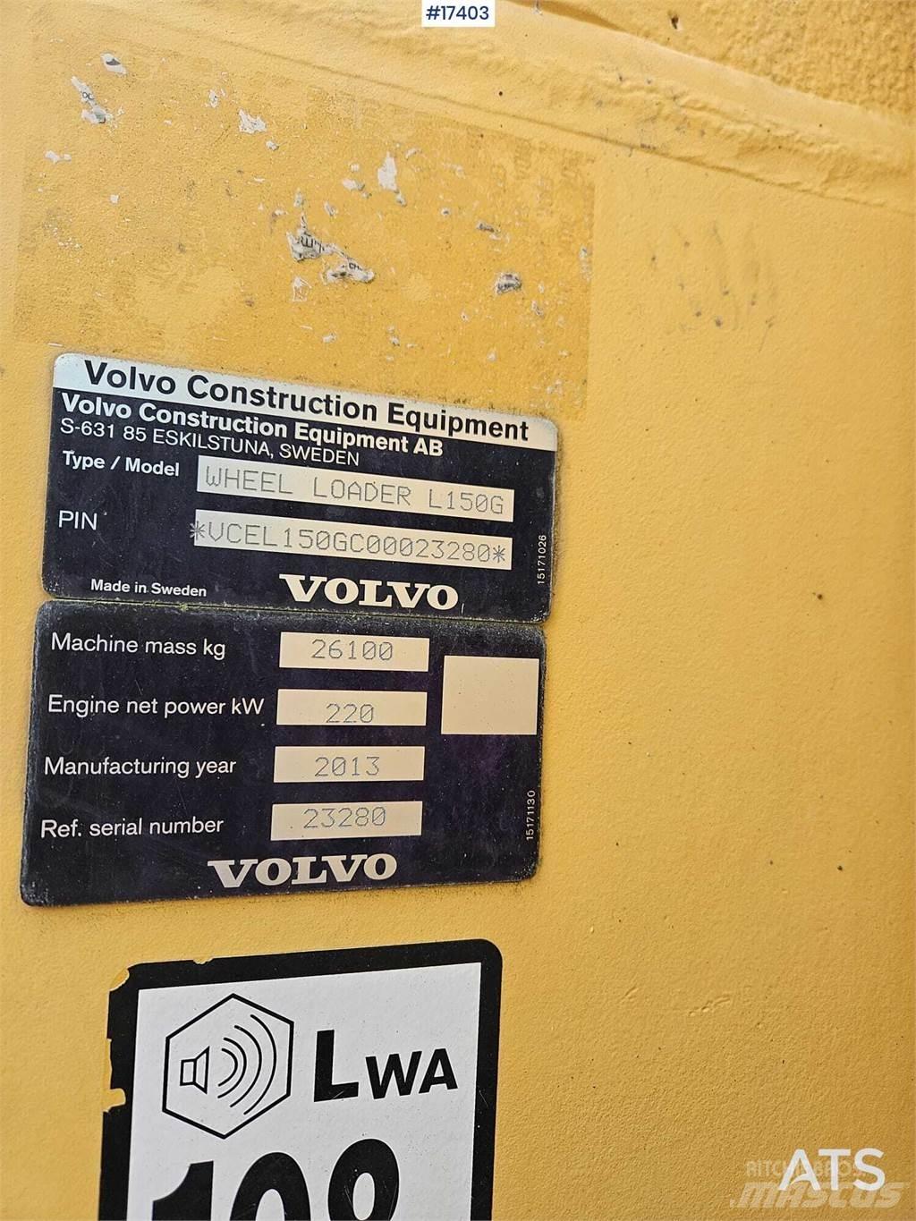 Volvo L150G Incarcator pe pneuri