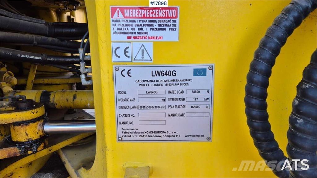 XCMG LW 640 G Incarcator pe pneuri