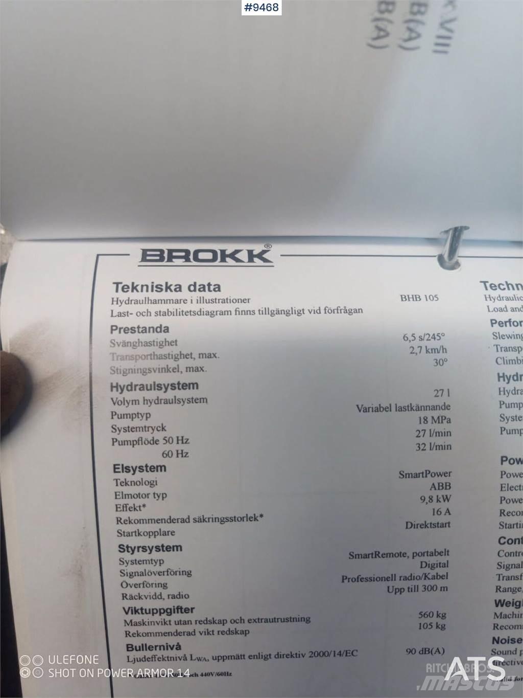 Brokk 70 Utilaje construcții - Altele