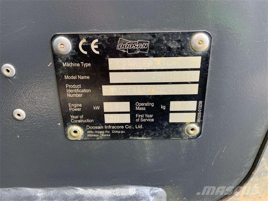 Doosan DX140 LCR Excavatoare pe șenile
