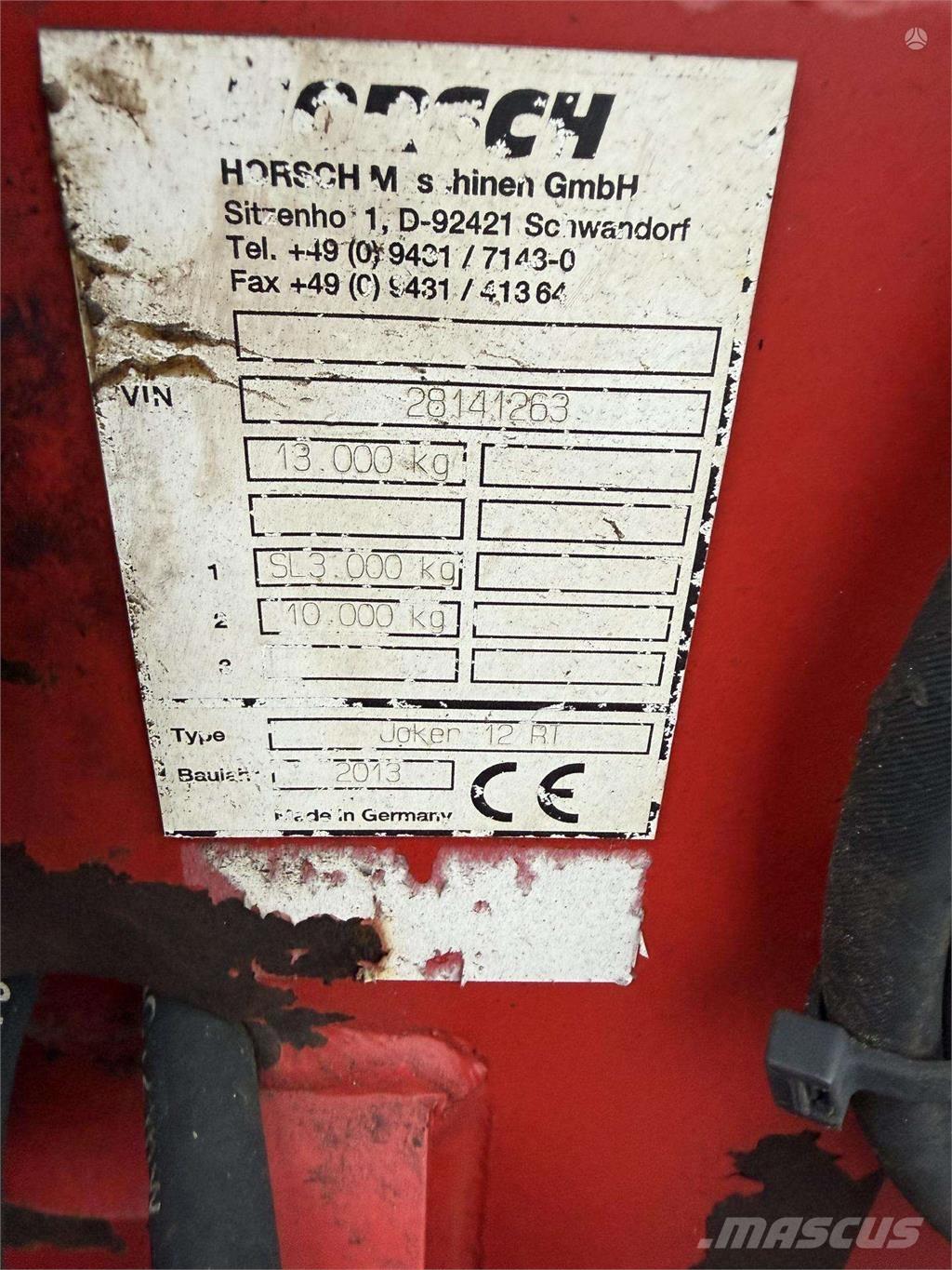 Horsch Joker 12RT Grapa