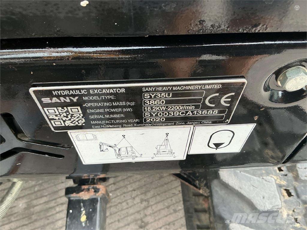 Sany SY35U Excavatoare pe șenile
