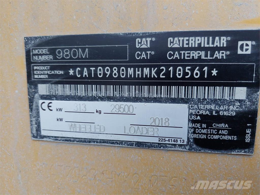 CAT 980M Incarcator pe pneuri