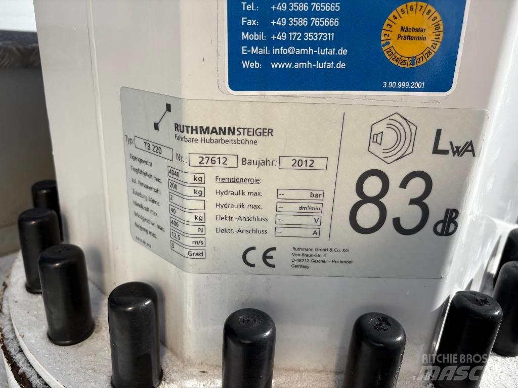 Ruthmann TB 220 Platforme aeriene montate pe camion