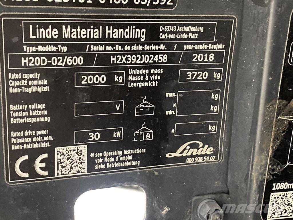 Linde H20D-02/600 Stivuitor diesel