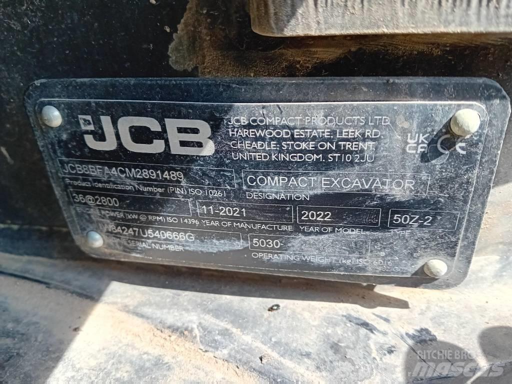 JCB 50 Z-2 Mini excavatoare < 7t