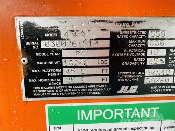 JLG 450 A Nacele cu brat articulat