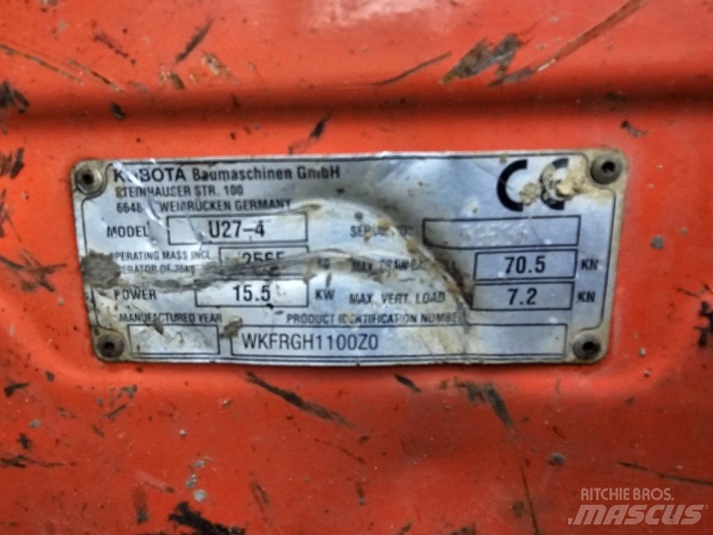 Kubota U 27-4 Mini excavatoare < 7t