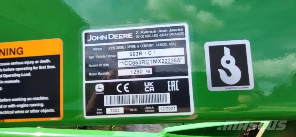 John Deere 663 R Accesorii încarcatoare frontale