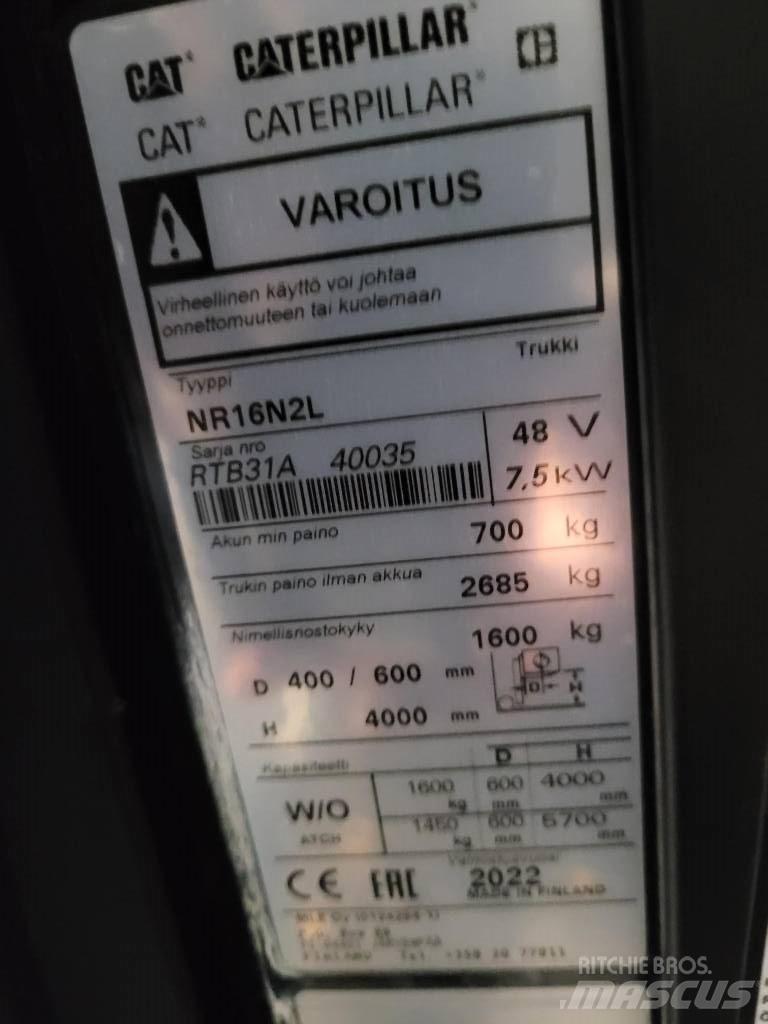 CAT NR16N2L Stivuitor cu catarg retractabil