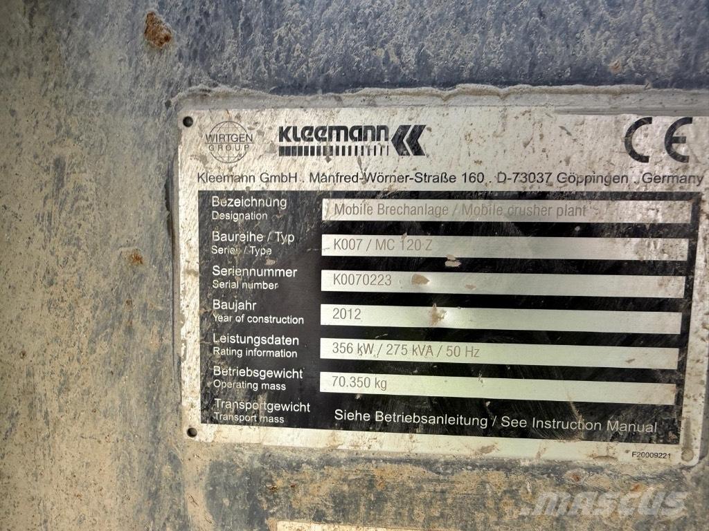 Kleemann MC120Z Concasoare mobile