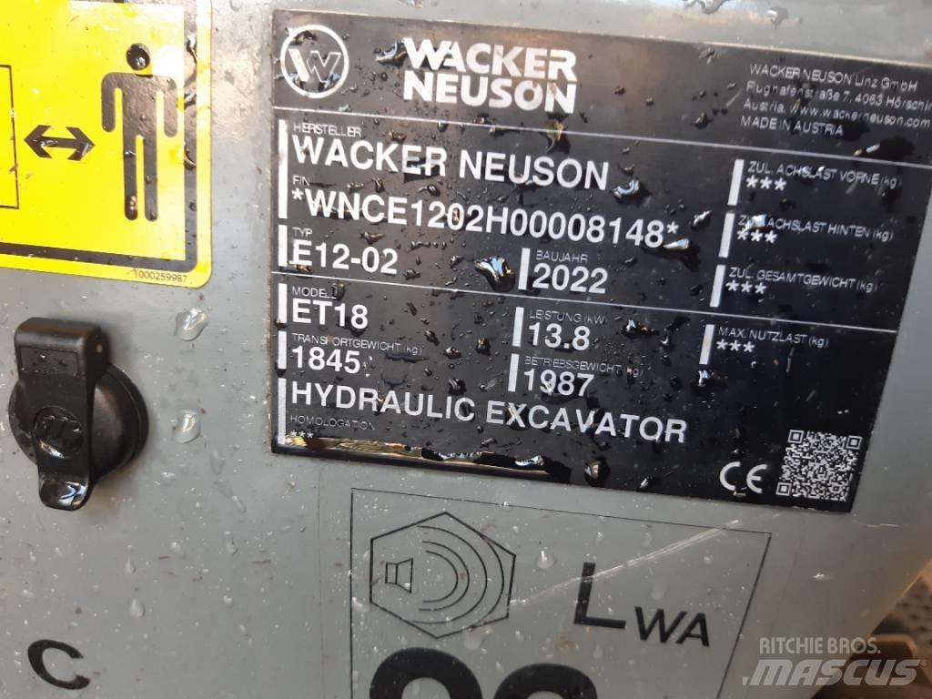 Wacker Neuson ET18 Excavatoare pe șenile
