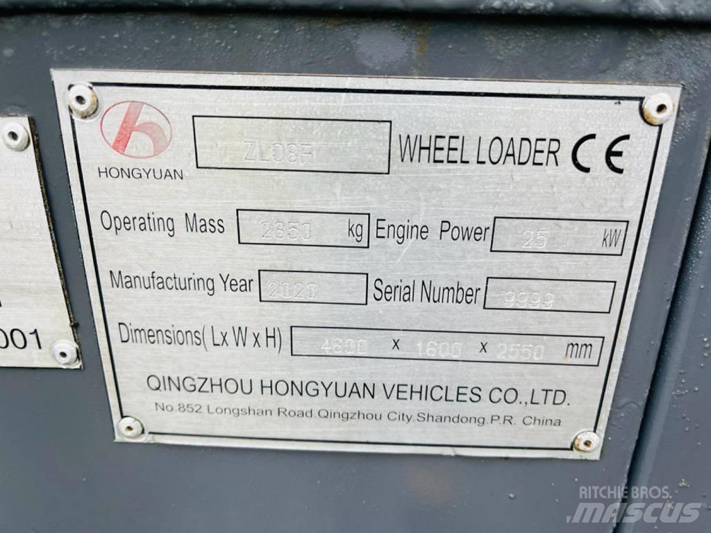 Hongyuan ZL08F Incarcator pe pneuri