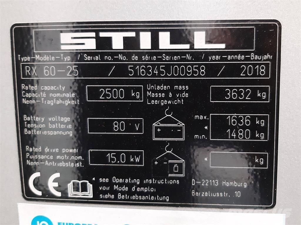 Still RX60 25 Stivuitor electric