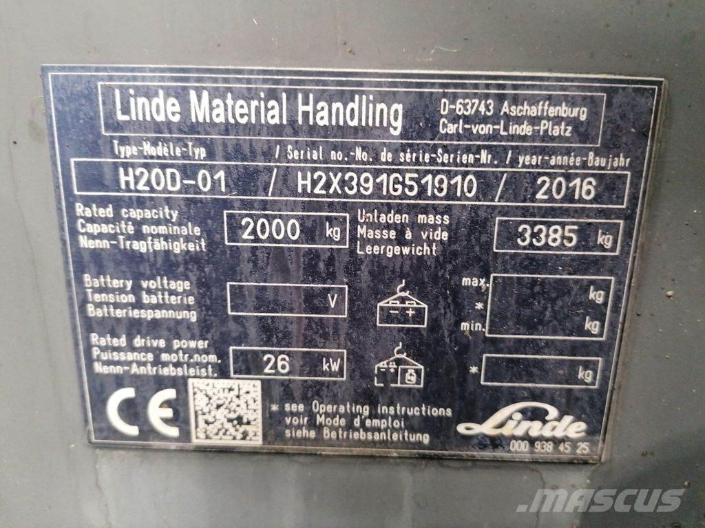 Linde H20D-01 Stivuitor diesel