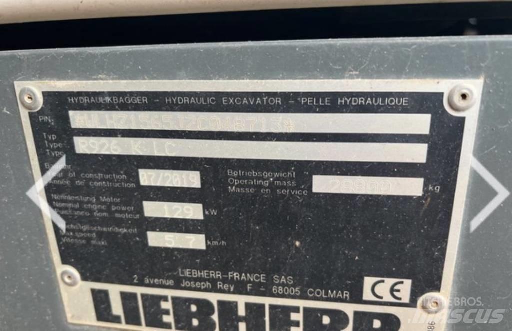 Liebherr R 926 KLC Excavatoare pe șenile
