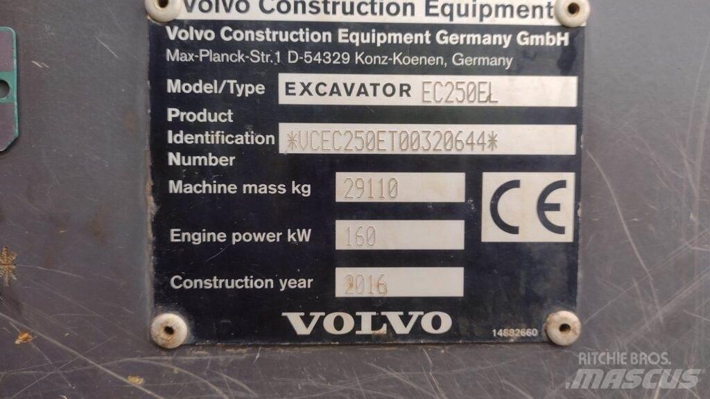 Volvo EC250EL Excavatoare pe șenile
