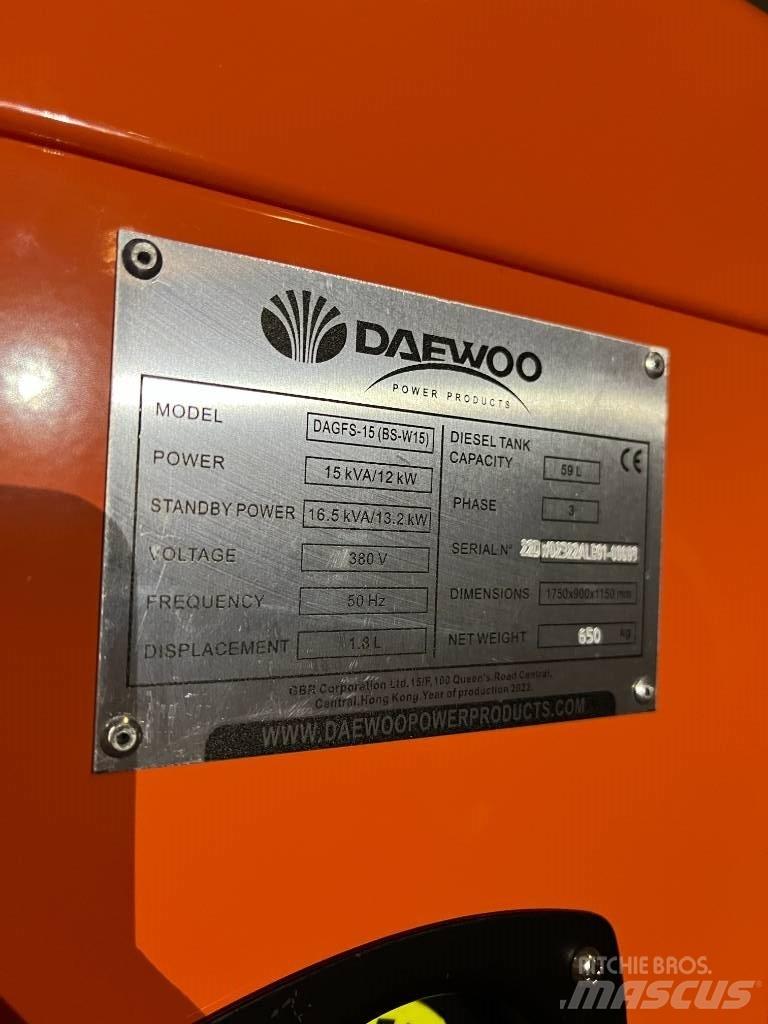Daewoo Dagfs15-15 Generatoare Diesel